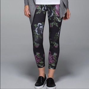 Lululemon Wunder Under Floral Leggings